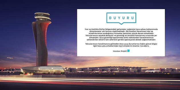 İstanbul Havalimanı’ndan Yolculara Önemli Uyardı, Kontrol Edin